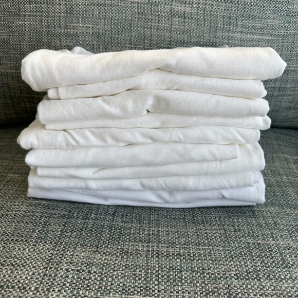 NWT (LOT of 10) No Boundaries White T Shirts (L) - Picture 3 of 4